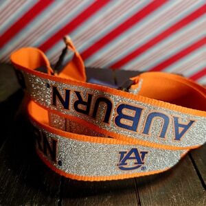 Auburn College Lanyard (Orange & Silver Glitter) Wincraft